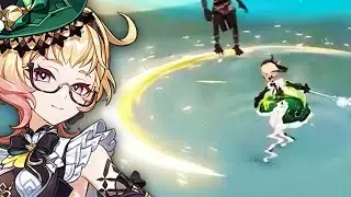 Emilie Gameplay & Skill - Genshin Impact 4.8 Emilie Gameplay