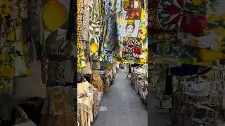 Fabric markets of Sicily 🇮🇹 #italy #sicilia #sicily #4kwalk #travel