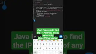 java program to find the ip address of any website 