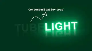 CSS Glowing Tubelight Text Animation Effects | CSS Glowing Effects