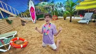 WE’VE MADE A GIANT BEACH INSIDE THE HANGAR !