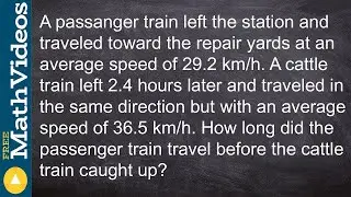 Distance and rate problem