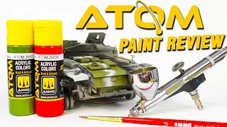 Testing the New -ATOM- Paints | Water-based Acrylics Meet Lacquers?