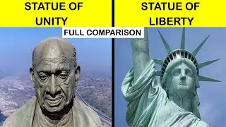 Statue of unity vs Statue of liberty Full Comparison UNBIASED in Hindi