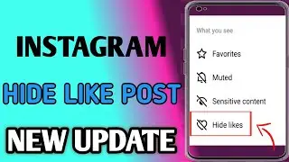 Hide Post Like On Instagram // How To Hide Instagram Post Like