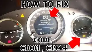 How to fix abs and ESP light on  ! Abs ECU control module problem solved  ! Mercedes Benz W204