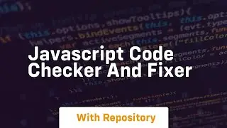 javascript code checker and fixer