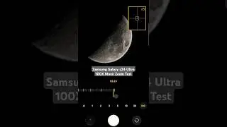 Samsung Galay S24 Ultra 100x Zoom Test on the Moon 🔥🔥 #SamsungGalaxyS24Ultra #shorts #camera #zoom