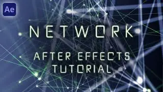 Dots & Lines / Connected Network - After Effects Tutorial