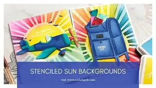 Stenciled Sun Backgrounds (My Monthly Hero)