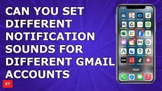 Can you set different notification sounds for different Gmail accounts on iPhone