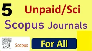 SCOPUS Multidisciplinary Journal || SCI & Scopus Journals || Good Impact Factor