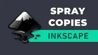 Inkscape Tutorial: How to spray/create copies or clones of objects in Inkscape