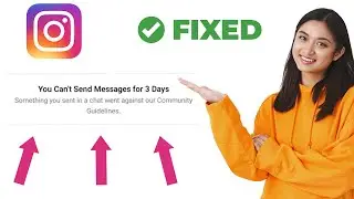 Fix Instagram you can't send messages for 3 days 😥 | You can't send message for 3 days Instagram