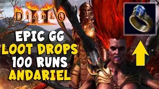 EPIC GG 100 Andariel Runs Loot Drops 300% MF in Diablo 2 Resurrected / D2R