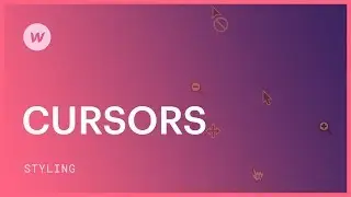 Changing cursors - Webflow CSS tutorial (using the Old UI)