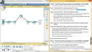 4.4.1.1 Packet Tracer - Configuring a Zone-Based Policy Firewall (ZPF)