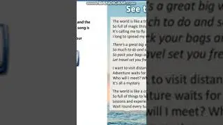 Best song. See the World.