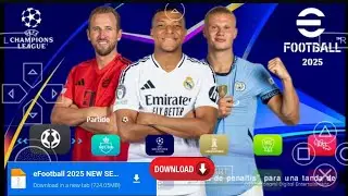eFootball PES 2025 PPSSPP ORIGINAL ISO Download | PES 2025 PSP Full Kits 25 & Transfers 4K Graphics