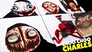 Dibujo Friday Night Funkin' - CHOO CHOO CHARLES but a Different Skin Mod is used