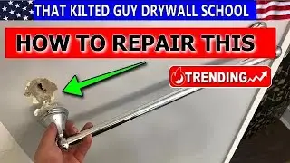 How to repair a TOWEL BAR Ripped out of the Drywall