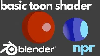 Blender Toon Shader Tutorial  - How To Make Basic Easy NPR Toon Shader ( Blender Tutorial )