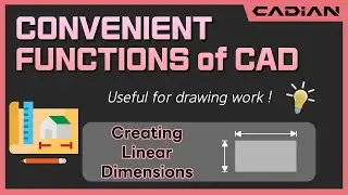 CAD(AutoCAD) Creating Linear Dimensions - Convenient functions of CADian