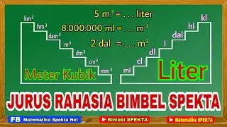 Cara Mengubah Satuan Volume.PART3. Hubungan Liter dengan Meter Kubik.SD,SMP,SMA. Guru Mtk Harus Tahu