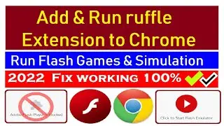 How To Add & Run Ruffle Flash Emulator As a Chrome Extension | Adding Ruffle Flash to Chrome