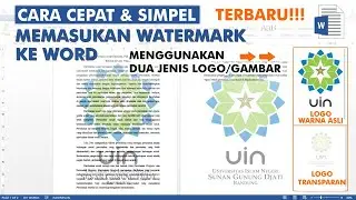 cara memasukan watermark ke word | Paling Simpel TERBARU cara membuat watermark di word