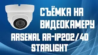 Купольная камера видеонаблюдения Arsenal AR-IP202/40 Starlight. Съёмка IP камеры видеонаблюдения