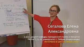 Сегалова Е.А., к.ю.н. Implied terms в английском праве. Интервью