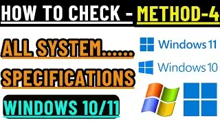 How to Check Computer Specifications in Windows 10/11 | DXDIAG | Method-4