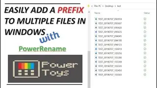 Easily Add A PREFIX to Multiple Filenames (Power Rename)