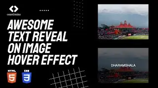 Awesome Text Reveal on Image Hover Effect | HTML CSS