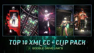 FREE FIRE TOP 10 XML CC + CLIPS | ( G - DRIVE ) 🔥| FREE FIRE CLIPS PACK | TOP 10 EMOTE CLIPS ⬇️ #ff
