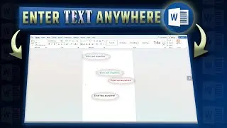 How to Add Text Anywhere in Microsoft Word | Type Text Anywhere in MS Word (Hindi)