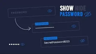 Show Hide Password with Floating input Placeholder Text Animation || HTML CSS and JS.