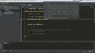 MongoDB Client   Inserting Data . Database - How to use MongoDB. Node JS