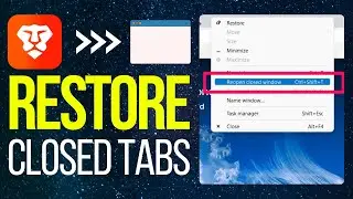 How To Restore Closed Tabs in Brave Browser (2024)