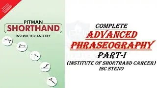 All Advance Phraseography | Section-I | Pitman Steno | Green Book | By Janvi Ma'am
