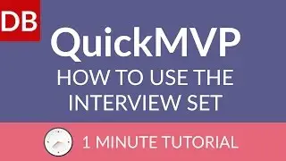 How to Use the Interview Tool | QuickMVP Minimum Viable Product Testing
