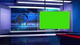 Green Screen Virtual News Room Studio