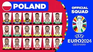 POLAND OFFICIAL SQUAD EURO 2024 | POLAND 29 MAN PROVISIONAL SQUAD DEPTH FOR UEFA EURO 2024