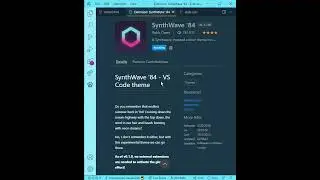 Synth Wave Theme for VS Code | VS Code Extensions | 