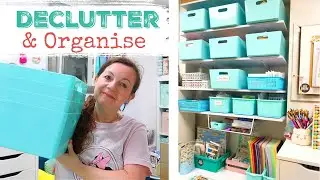 CHEAP STORAGE IDEAS & STAYING ORGANISED | Declutter & Organise With Me | Craft Room Organisation