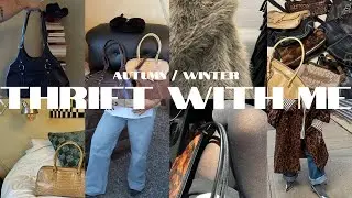 THRIFT WITH ME for fall/winter + in-store try-on and haul!