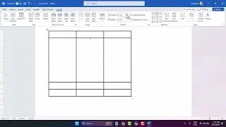 How to Change table cell width and height in Microsoft word