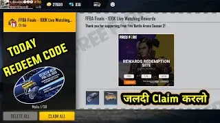 Free Fire Battle Arena Redeem Code || How To Claim Redeem Code || Today Redeem Code