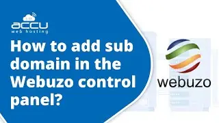 How to add a sub domain in the Webuzo control panel?